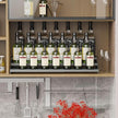Expandable Spice Rack Storage organizer with 3-Tier step shelf cabinet,seasoning rack organizion.Great for Kitchen countertop shelves,Bathroom,dressing table,Cupboard,Pantry and more(2packs/Gun-gray)