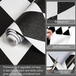 Black and White Peel and Stick Wallpaper Diamond Wallpaper Rhombus Contact Paper 17.3