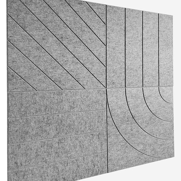 21.65" Large Square Acoustic Panels 4-Pack - Sound Absorbing Wall Panels, Noise Reducing Soundproof Decorative Felt Tiles for Home Office, Studio, Living Room - Gray Marble