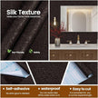 Brown Peel and Stick Self Adhesive Wallpaper - Removable Waterproof Bathroom Countertop Contact Paper 15.7