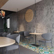 BAYYA Concrete Wallpaper Peel and Stick Grey/Brown/Beige Cement Contact Paper 15.8