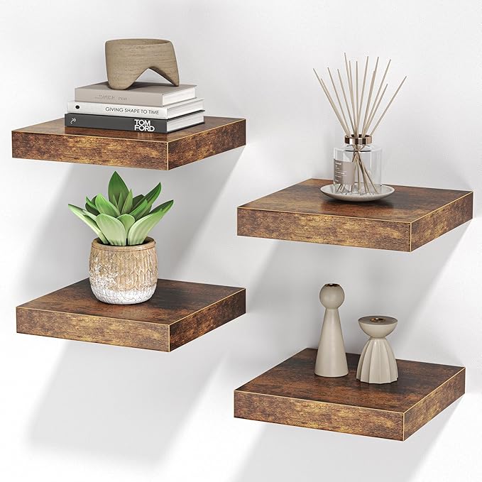 Square Floating Shelves for Wall, 7.5