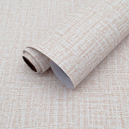 Yancorp 24"x120" Textured Fabric Khaki Wallpaper Faux Grasscloth Peel and Stick Self-Adhesive Wallpaper Linen Removable Wall Paper Cabinets Counter Top Liners