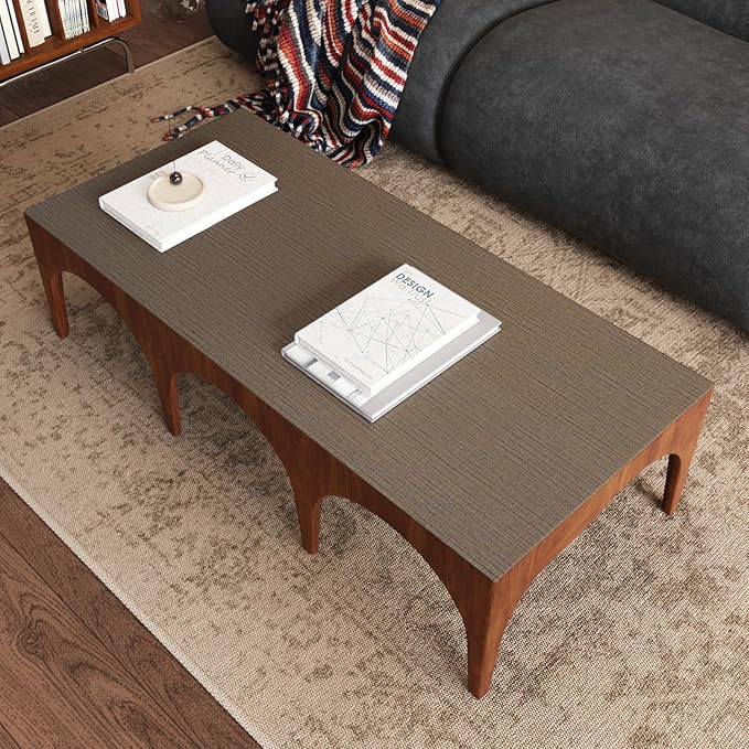 CRE8TIVE Dark Brown Grasscloth Wallpaper Textured Wallpaper Stick and Peel Brown Contact Paper Waterproof Self Adhesive Removable Linen Fabric Contact Paper for Living Room Cabinets Shelves 12"x354"