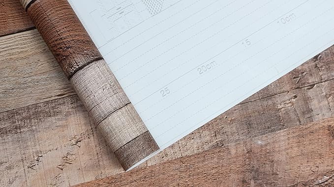 Yun-aeon Natural Wood-Cinnamon Wood Contact Paper Peel and Stick Wallpaper 17.3