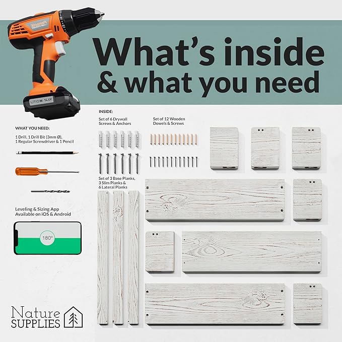 NATURE SUPPLIES Set of 3, 23.1