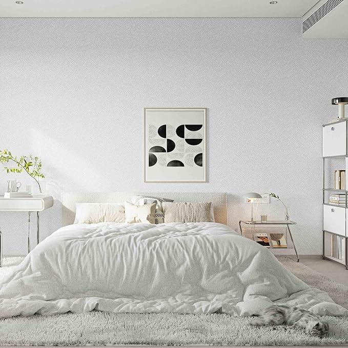 Abyssaly White Wallpaper Peel and Stick 15.7