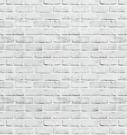 Timeet Peel and Stick Wallpaper Brick Contact Paper White Grey 3D Wall Paper Self Adhesive Removable for Bedroom Bathroom Living Room Decoration 17.7in x 78.7in