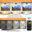 Picture Light Battery Operated with Remote, 3CCT Dimmable Picture Light for Paintings, Black Rechargeable 24 inch Battery Operated Wall Sconce for Art Lighting Gallery Portrait Artwork