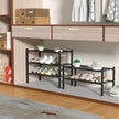 3 Tier Bamboo Shoe Rack for Closet Free Standing Wood Shoe Shelf Storage Organizer for Entryway Small Space Stackable 27