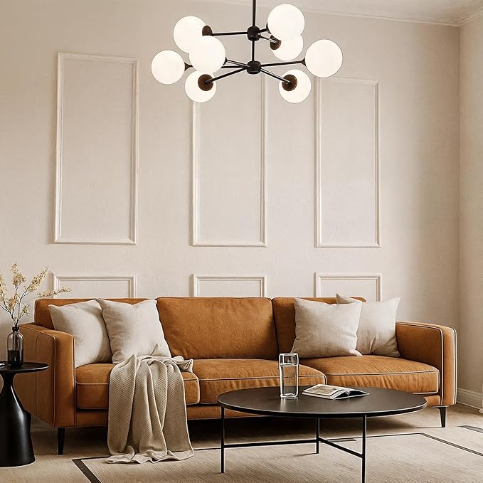 KESHWELL Premade Wall Panels Set of 6 Pcs,Wainscoting Panels for Interior Wall Decor Living Room Bedroom,Ready-to-Assemble Accent Wall Molding Kit For Home Decor,3X(54''x24''&24''x24''),1.69'' (Width)