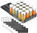 SpaceAid Pull Out Spice Rack Organizer for Cabinet, Heavy Duty Slide Out Seasoning Kitchen Organizer, Cabinet Organizer, with Labels and Chalk Marker, 8.5