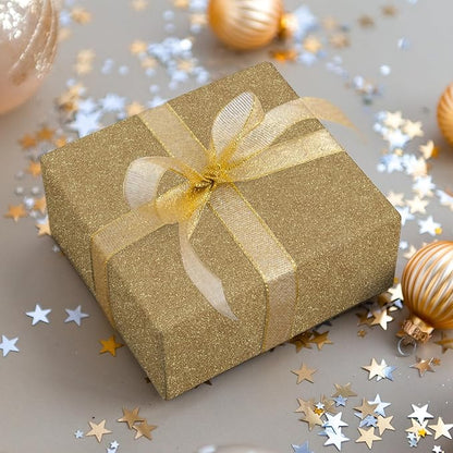 CHIHUT 15.7''x236'' Champagne Gold Glitter Contact Paper Peel and Stick Glitter Wallpaper for Bedroom Self Adhesive Removable Fabric Wallpaper Decorative Sparkle Wall Paper for DIY Crafts Dresser