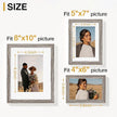 Vittanly Picture Frames Set of 10, Picture Frames Collage Wall Decor with Two 8x10, Four 5x7 and Four 4x6 Photo Frames, Gallery Wall Frame Set for Wall or Tabletop Display, Dark Grey