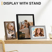 Vittanly 15 Pack Picture Frames Collage Wall Decor for Mounting or Tabletop Display, Gallery Frame Set for Family, Multi Sizes Including 3pcs 8x10, 6pcs 5x7, 6pcs 4x6, Black, Brown and Grey