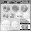 Blulu 9 Pcs Silver Mirror Wall Decor Metal Round Home Art Decor Decorative Modern Circle Mirror Wall Art Sculpture Hanging Decorations for Home Living Room Office
