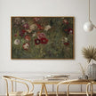 InSimSea Framed Canvas Wall Art Vintage Decor, Flowers Canvas Wall Art Modern Farmhouse Decor, Botanical Wall Art Painting for Office, Bedroom Bathroom Office home Decor, 24