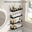 Love-KANKEI Black Floating Shelves for Wall Set of 4, 15.7 Inch Wood Wall Shelves with Bracket, Rustic Hanging Shelves for Bathroom, Bedroom, Kitchen,Living Room, Office Display