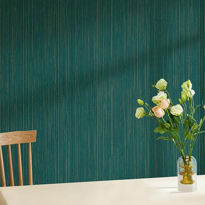 Teal Grasscloth Peel and Stick Wallpaper A Set of 23.6" X 480" Self-Adhesive Texture Contact Paper Faux Grasscloth Removable Wallpaper for Cabinets Counter Top Shelf Liners