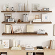 72 Inch Floating Shelves, 3D Textured Wood Grain, 72