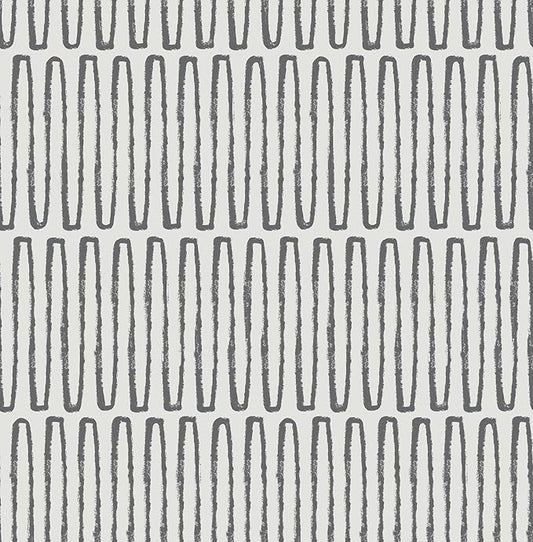 NuWallpaper Porter Charcoal Peel and Stick Wallpaper, NUS6220