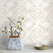 Geometric Peel and Stick Wallpaper boho78.7 x17.3 White and Pink Wallpaper White Contact Paper Removable Wall Paper for Bedroom Waterproof Removable Shelf Liner Decal Vinyl Roll