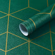 Safiyya Peel and Stick Wallpaper Gold and Dark Green Wall Paper Geometric Contact Paper Self Adhesive Removable Wallpaper for Walls Vinyl Roll 118