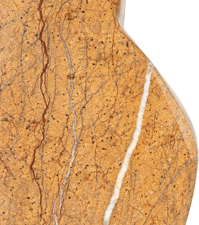 Creative Co-Op Decorative Marble Wave Bookends, Forest Brown