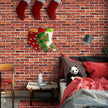 Abyssaly Brick Wallpaper Peel and Stick Red Brick Contact Paper for Bedroom 17.7