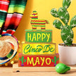 Marsui 4 Pcs Cinco De Mayo Decor Wooden Mexican Tabletop Decorations Rustic Fiesta Tiered Tray Decor Decorative Wooden Donkey Pinata Block Sign Farmhouse Mexican Table Centerpiece for Home Decorations