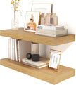 30 Inch Floating Shelves | 12 Inch Deep Oak Floating Shelves Set of 2 | 30