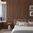 BOMENG Walnut Wood Contact Paper 16x354 inch Dark Brown Wood Wallpaper Peel and Stick Waterproof Removable Faux Wood Grain Vinyl Wrap Vintage Countertop Paper for Drawer Liner Cabinets Walls Desk