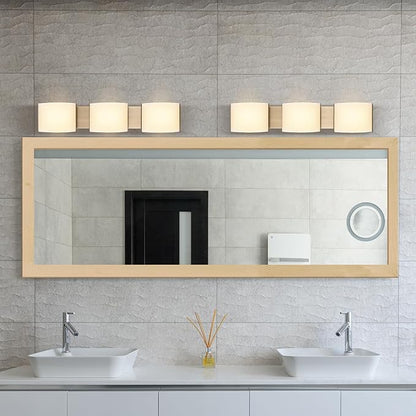 30 inch LED Wall Sconce Lights, Bathroom Vanity Lights, 3-Light Indoor Wall Light Fixtures Over The Mirror, Wall Decro Lighting for Bathroom Hallway Bedroom Living Room