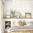 Geometric Peel and Stick Wallpaper Boho wallpaper197 x17.3 White and pinkwallpaper White Contact Paper Removable Wallpaper for Bedroom Waterproof Removable Shelf Liner Decal Vinyl Roll