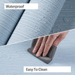 Grasscloth Textured Wallpaper Light Blue Peel and Stick 24inX393in Fabric Wall Paper Upgraded Thick Self-Adhesive Vinyl Contact Paper for Home Use