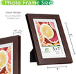 FrameWorks 2-Pack, 5x7 Matted to 4x6 Picture Frame, Mahogany – Classic Wooden Photo Frame with Tempered Glass, Modern Matte Finish for Prints, Posters, Certificates & Wall Decor – Gallery-Ready