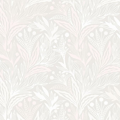 Peel and Stick Wallpaper Boho Contact Paper Beige Neutral Leaf Wall Paper Modern Self Adhesive Removable Wallpaper for Bedroom Living Room Waterproof Vinyl Roll 17.3"x197"