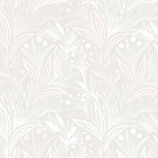 Peel and Stick Wallpaper Boho Contact Paper Beige Neutral Leaf Wall Paper Modern Self Adhesive Removable Wallpaper for Bedroom Living Room Waterproof Vinyl Roll 17.3"x197"