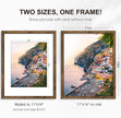 PEALSN 11x14 Picture Frame Set of 6, Display Pictures 8x10 with Mat or 11x14 without Mat for Wall Mounting or Table Top Display, Photo Frames Collage for Wall Decor, Rustic Brown
