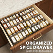 SpaceAid Bamboo Black Spice Drawer Organizer, (Need 3