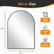 Delma Arched Bathroom Mirror, 28