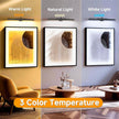Picture Light for Wall Black, 6000mAh Rechargeable Battery Operated Gallery Lighting LED,Cordless Wireless Remote Dimmable Lighting for Art Frame(24 in, 2 Pack)