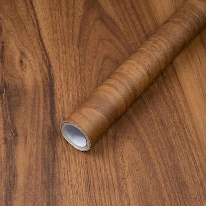 Decoroom Wood Grain Contact Paper Peel and Stick, Thicken Vintage Wood Contact Paper for Cabinets Furniture, Natural Wood Wallpaper Self-Adhesive Removable Waterproof Vinyl Film 23.6 in X 118.1 in