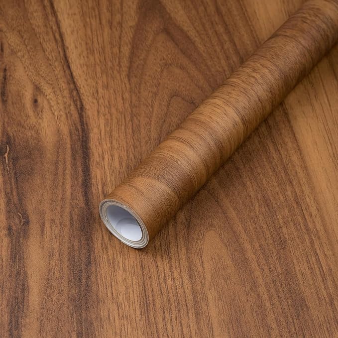 Decoroom Wood Grain Contact Paper Peel and Stick, Vintage Thicken Wood Contact Paper for Cabinets Furniture, Natural Wallpaper Self-Adhesive Removable Waterproof Vinyl Film 24in X 197 in