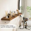 Fun Memories 24 Inch Floating Shelves - Deep Rustic Wooden Wall Shelves - Extra Deeper & Thicker Wall Mounted Storage Shelf for Bedroom, Kitchen, Farmhouse - 2 Pack, Rustic Brown