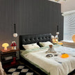 wishFIRE Black Grey Textured Peel and Stick Wallpaper 15.7