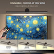 ZitoStory Battery Operated Picture Light for Wall with Remote,Minimalism Wireless Dimmable Art Lights for Paintings Rechargeable Gallery Light Artwork Lighting for Canvas, Portrait (Black,23'' Inch)