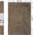 48x78inch Extra Wide Concrete Wallpaper Peel and Stick Dark Brown Cement Countertop Contact Paper Waterproof Vinyl Wrap Matte Thick Bubble-Free Design Self-Adhesive Wall Sticker Retro Industrial Style