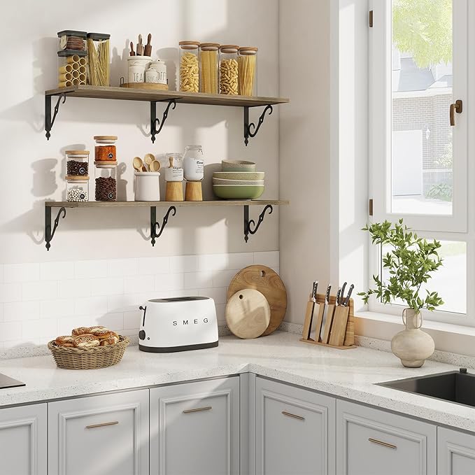 RICHFOCUS 12 Inch Deep Floating Shelves for Wall, 39