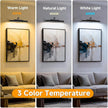 Cordless Art Picture Light,4400mAh Battery Powered Picture Lighting,Wireless Remote Control Dimmable LED for Painting Portrait Display(12 in, 4 Pack)